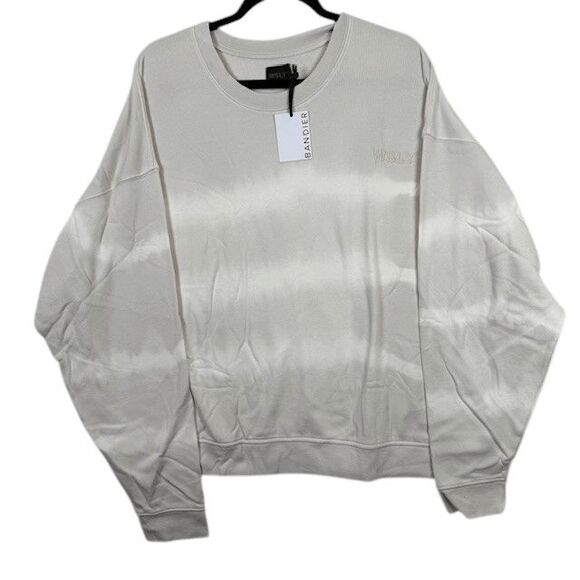 NEW! WSLY x Bandier Ecosoft classic Crewneck Sweatshirt Stone Tie Dye Size 2XL - Picture 2 of 12